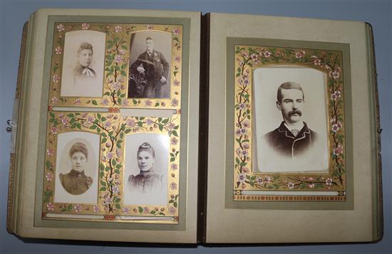 A Victorian family photograph album